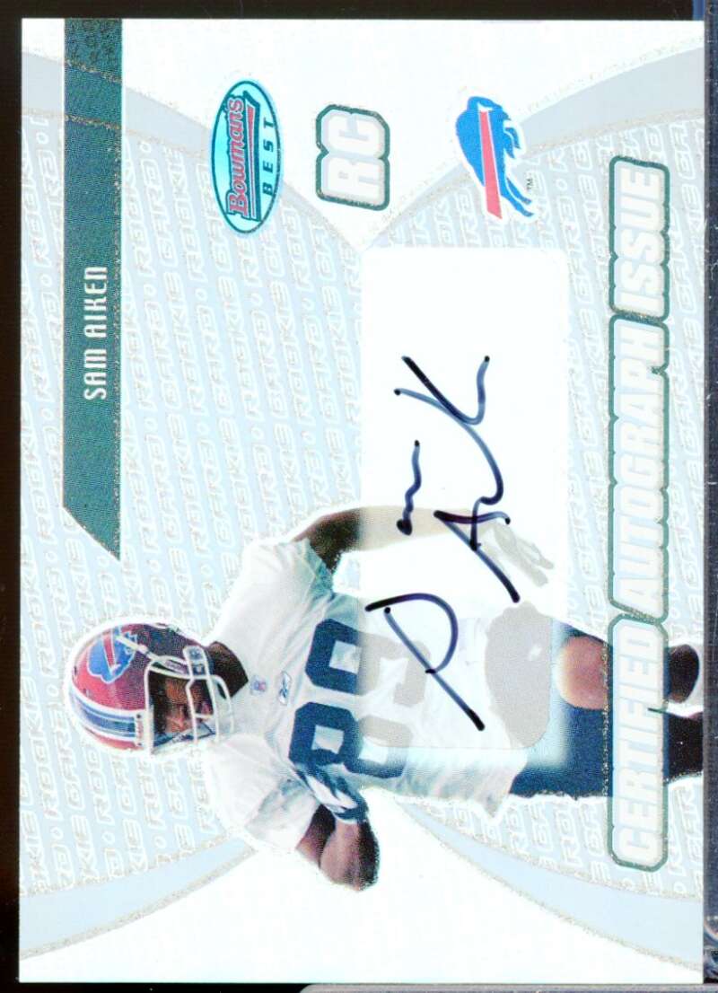Sam Aiken RC Card 2003 Bowman's Best Rookie Autograph #117  Image 1