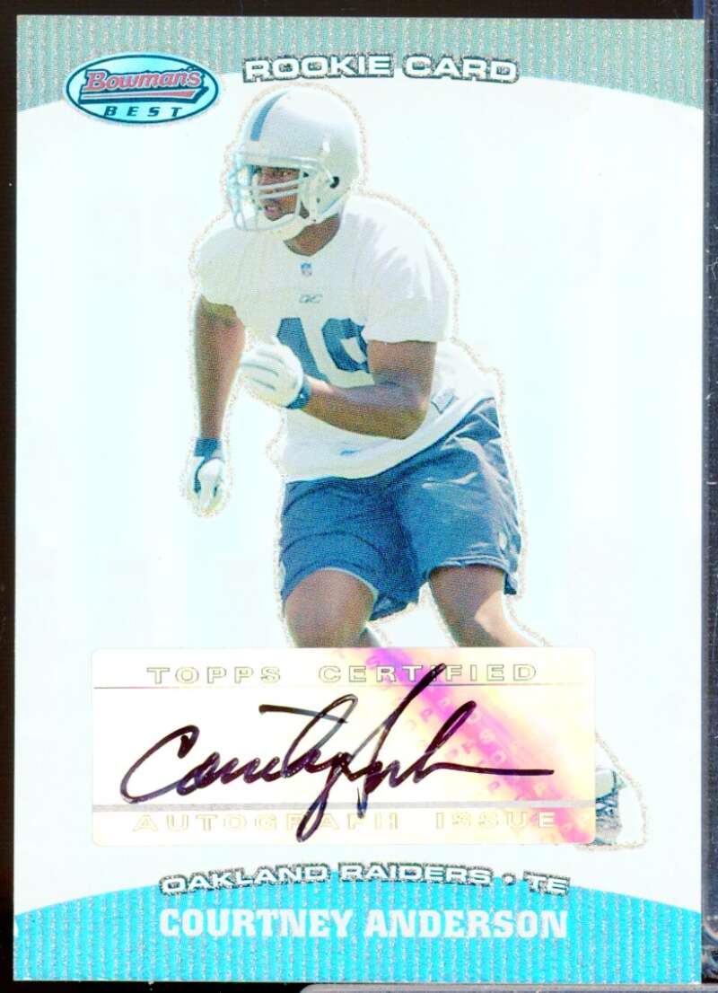 Courtney Anderson RC Card 2004 Bowman's Best Rookie Autograph #169  Image 1