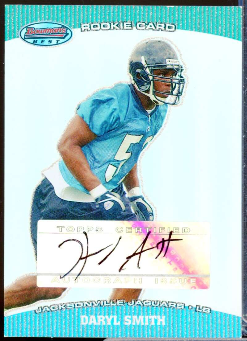 Daryl Smith RC Card 2004 Bowman's Best Rookie Autograph #187  Image 1
