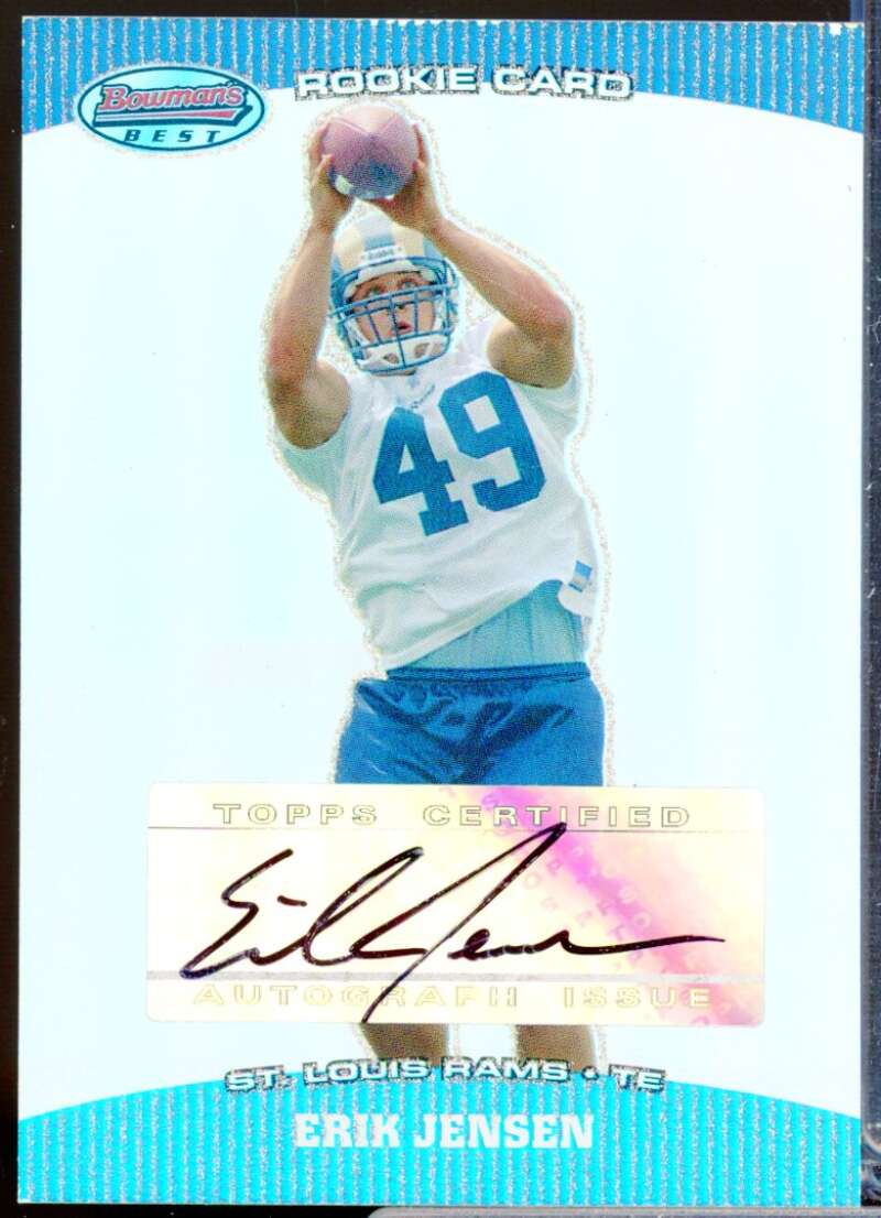 Erik Jensen RC Card 2004 Bowman's Best Rookie Autograph #167  Image 1