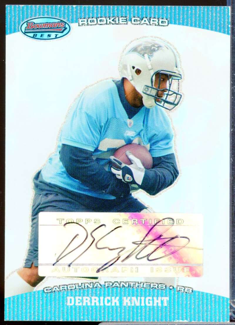 Derrick Knight RC Card 2004 Bowman's Best Rookie Autograph #182  Image 1