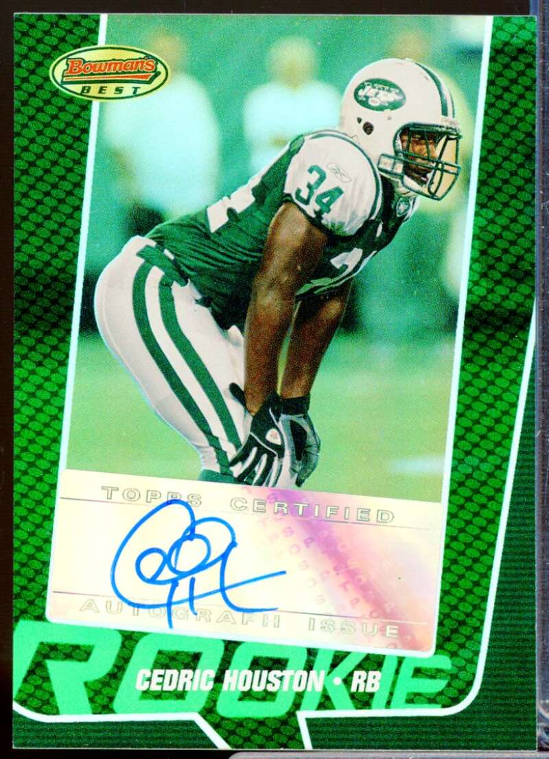 Cedric Houston RC Card 2005 Bowman's Best Rookie Autograph Green #164  Image 1