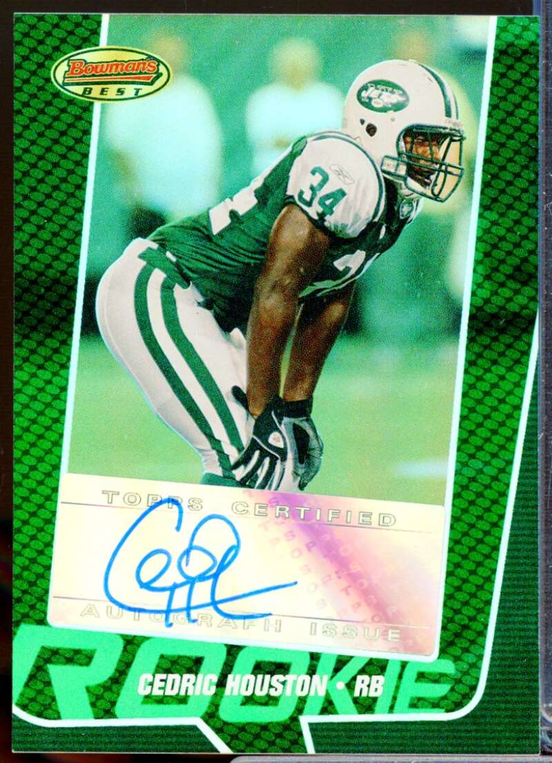 Cedric Houston RC Card 2005 Bowman's Best Rookie Autograph Green #164  Image 1