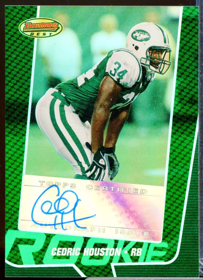 Cedric Houston RC Card 2005 Bowman's Best Rookie Autograph Green #164  Image 1