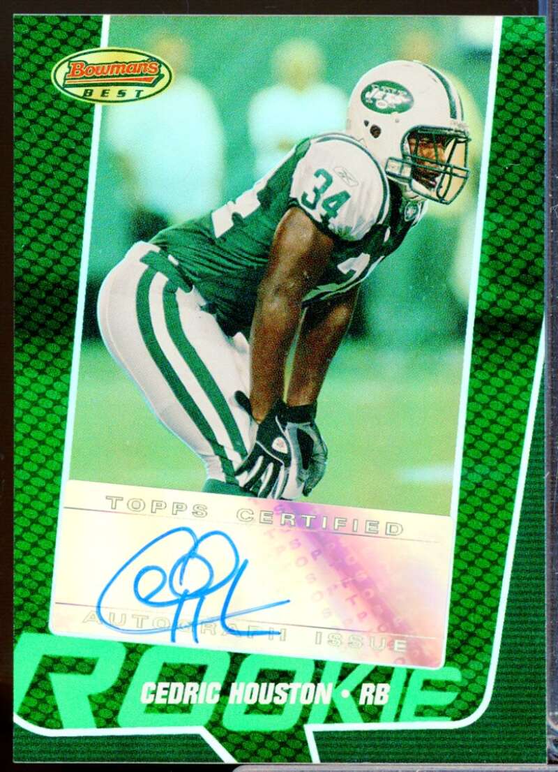 Cedric Houston RC Card 2005 Bowman's Best Rookie Autograph Green #164  Image 1