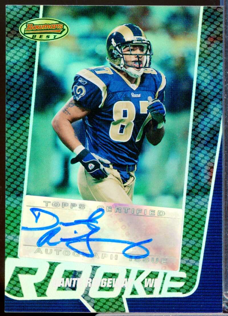 Dante Ridgeway RC Card 2005 Bowman's Best Rookie Autograph #140  Image 1