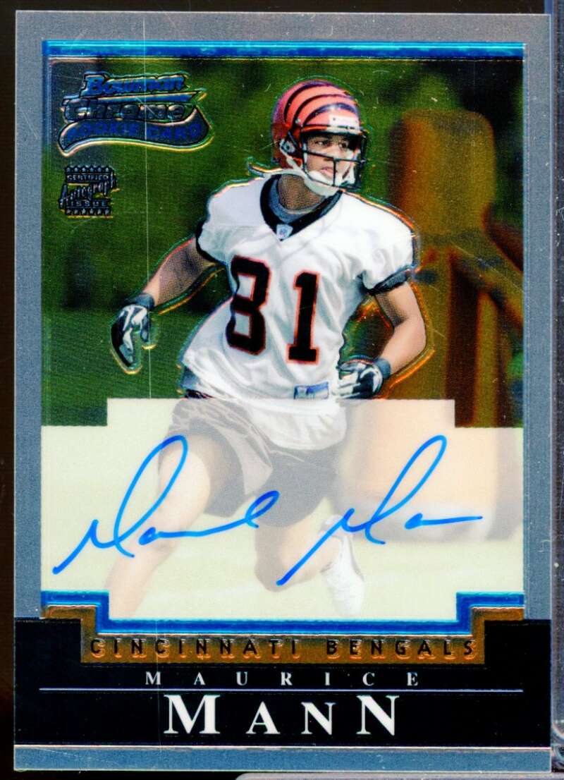 Maurice Mann RC Card 2004 Bowman Chrome Rookie Autograph #228  Image 1