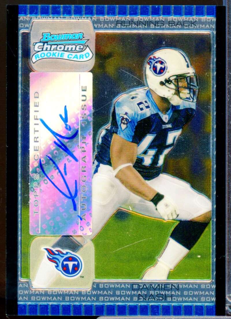 Damien Nash RC Card 2005 Bowman Chrome Rookie Autograph #232  Image 1