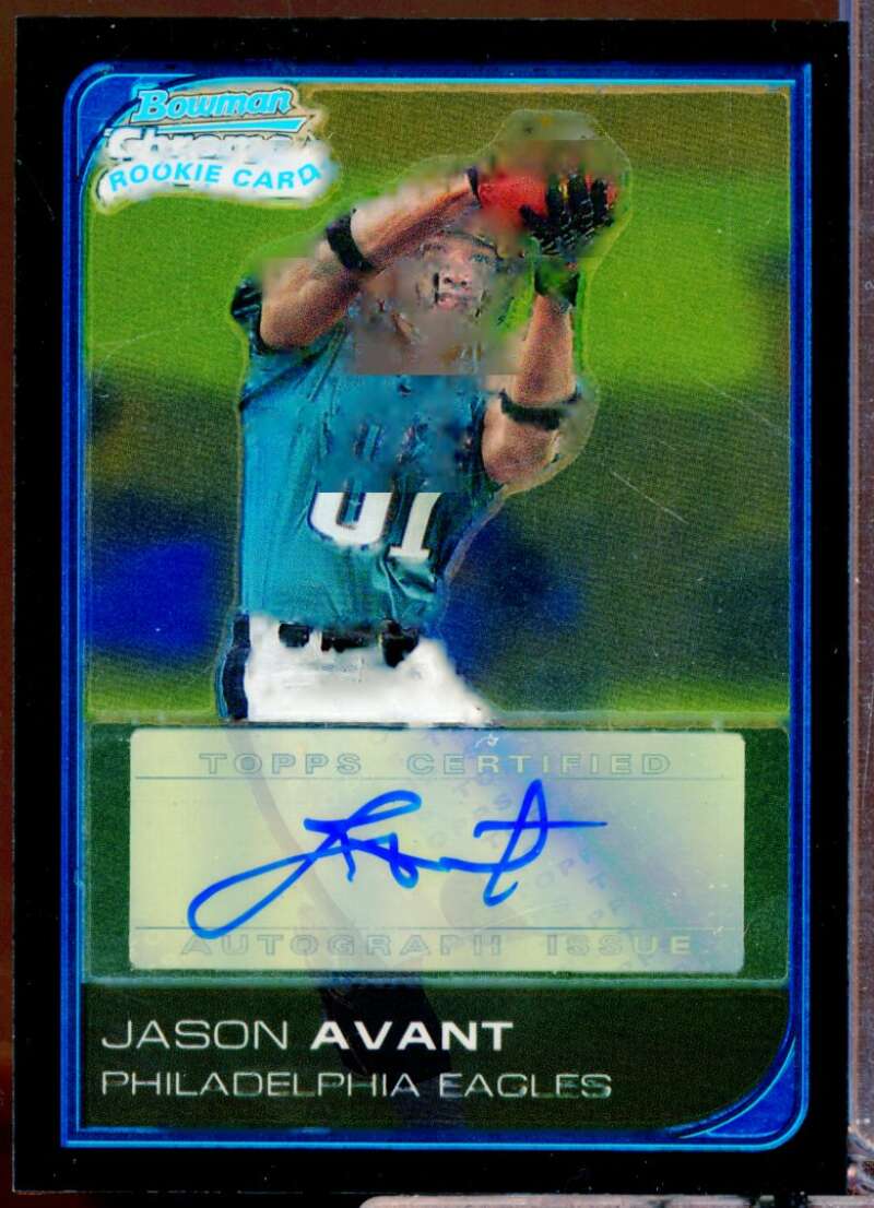 Jason Avant Card 2006 Bowman Chrome Rookie Autographs #268  Image 1