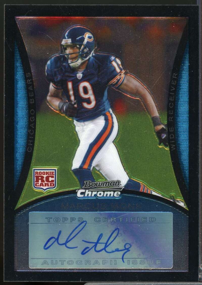 Marcus Monk Card 2008 Bowman Chrome Rookie Autographs #BC100  Image 1