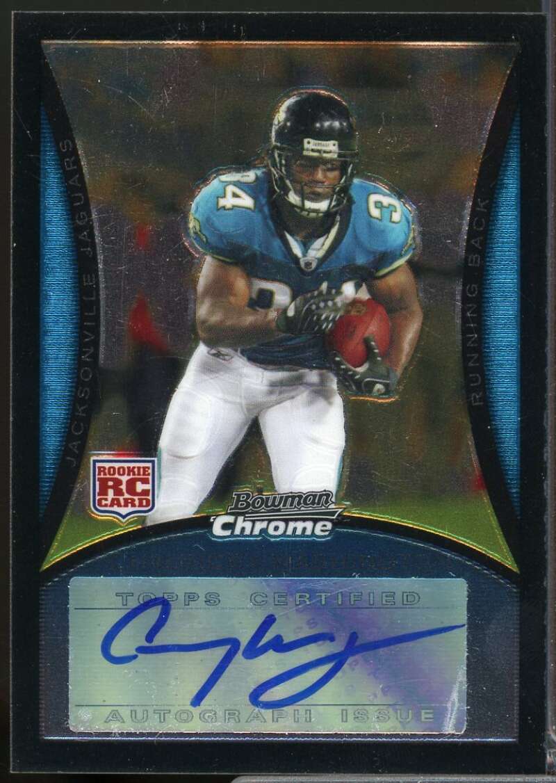Chauncey Washington Card 2008 Bowman Chrome Rookie Autographs #BC81  Image 1
