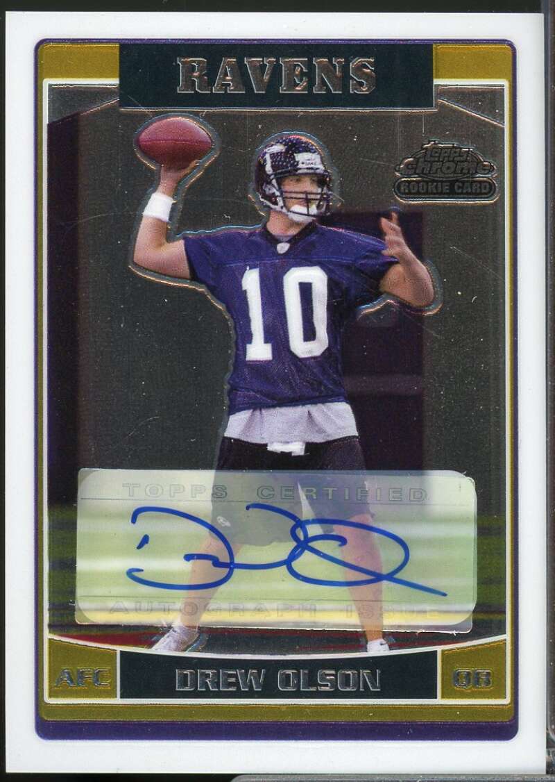 Drew Olson Card 2006 Topps Chrome Rookie Autographs #264  Image 1