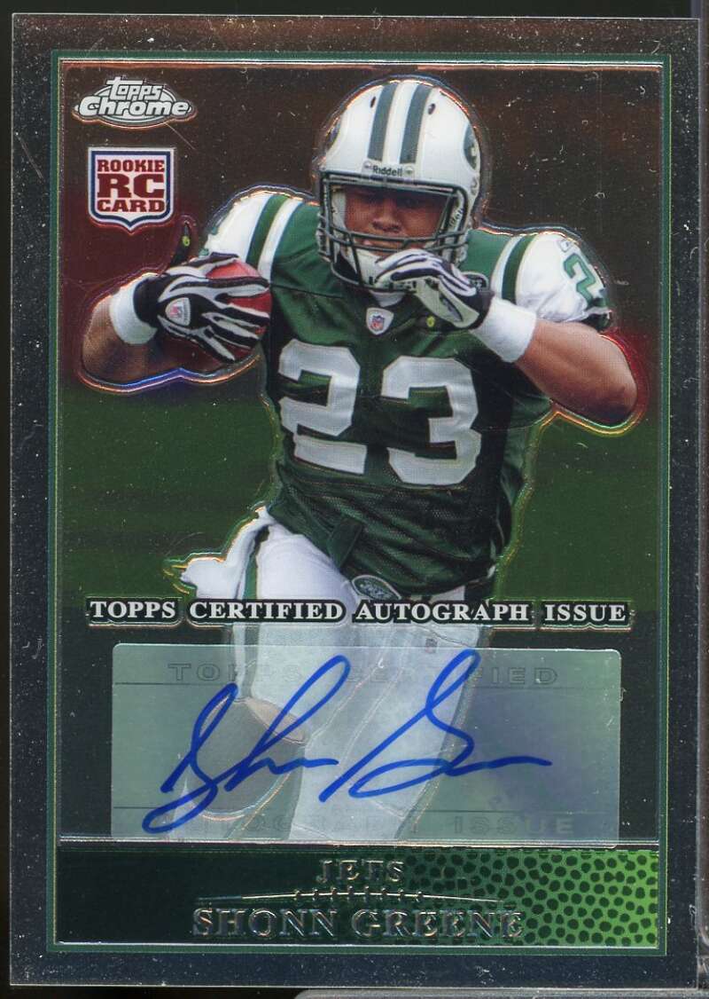 Shonn Greene Card 2009 Topps Chrome Rookie Autographs #TC176  Image 1