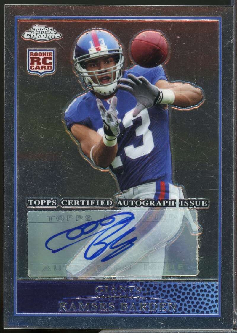Ramses Barden Card 2009 Topps Chrome Rookie Autographs #TC199  Image 1