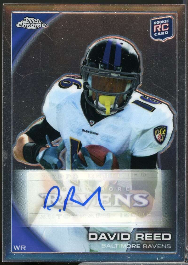 David Reed Card 2010 Topps Chrome Rookie Autographs #C84  Image 1