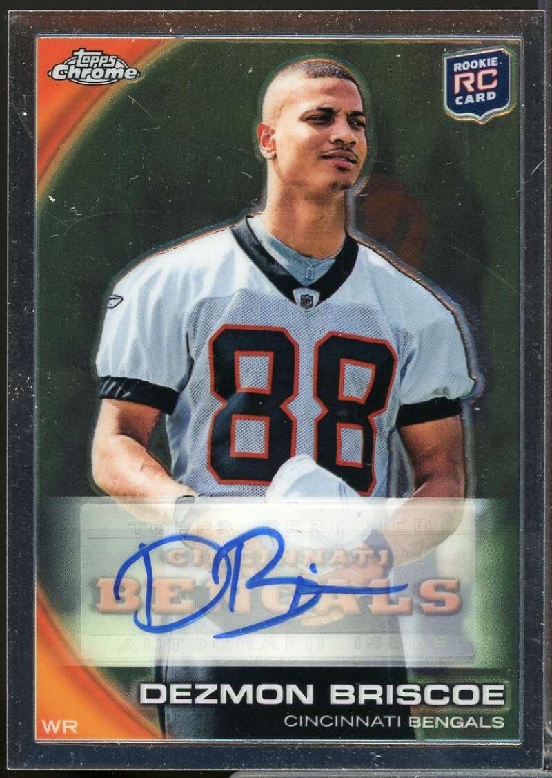 Dezmon Briscoe Card 2010 Topps Chrome Rookie Autographs #C17  Image 1