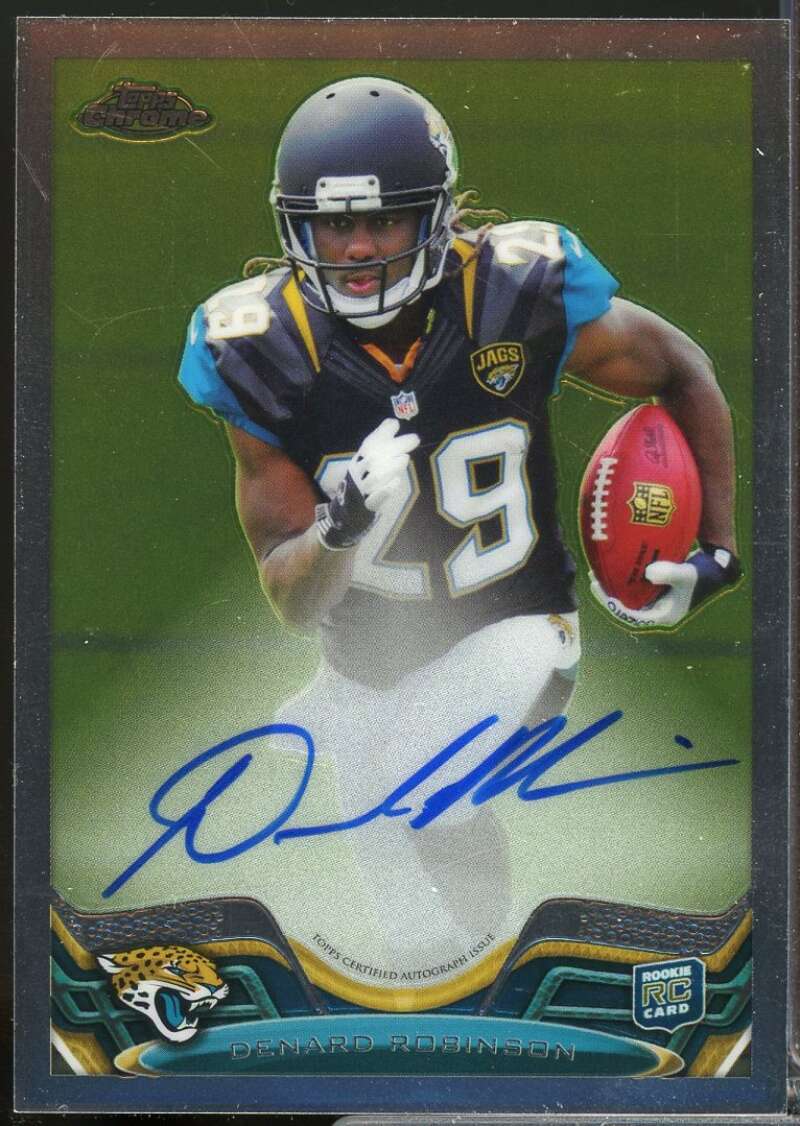 Denard Robinson /600 Card 2013 Topps Chrome Rookie Autographs #114  Image 1