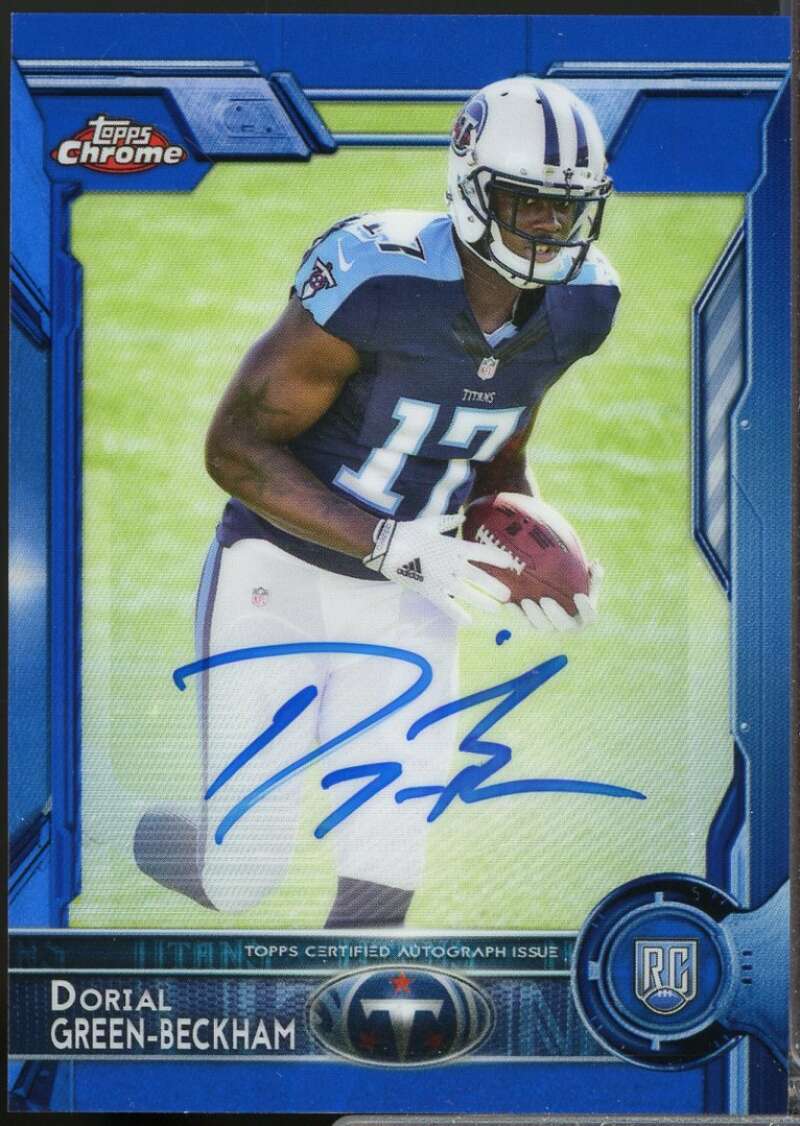 Dorial Green-Beckham 2015 Topps Chrome Rookie Autographs Blue Refractors #106  Image 1