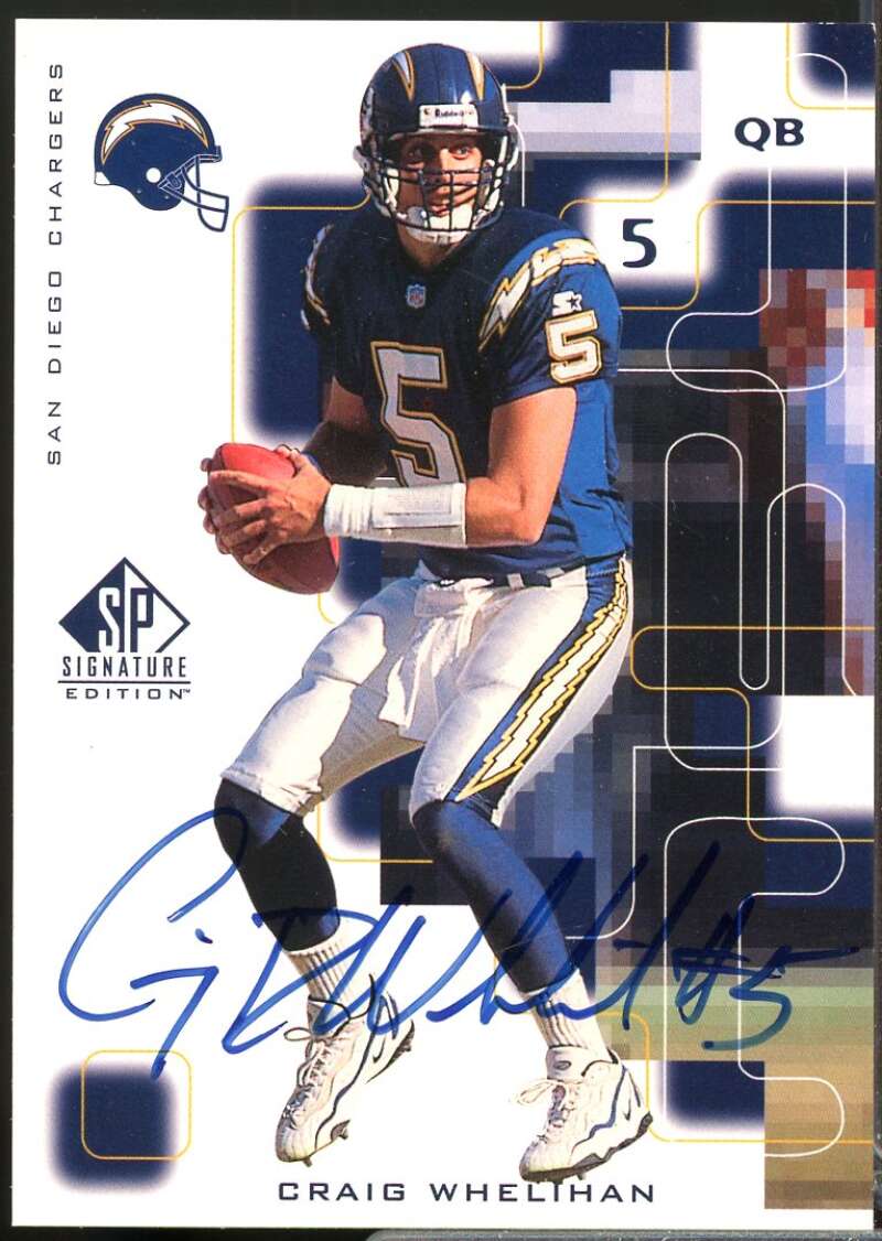 Craig Whelihan Card 1999 SP Signature Edition Autographs #WH  Image 1