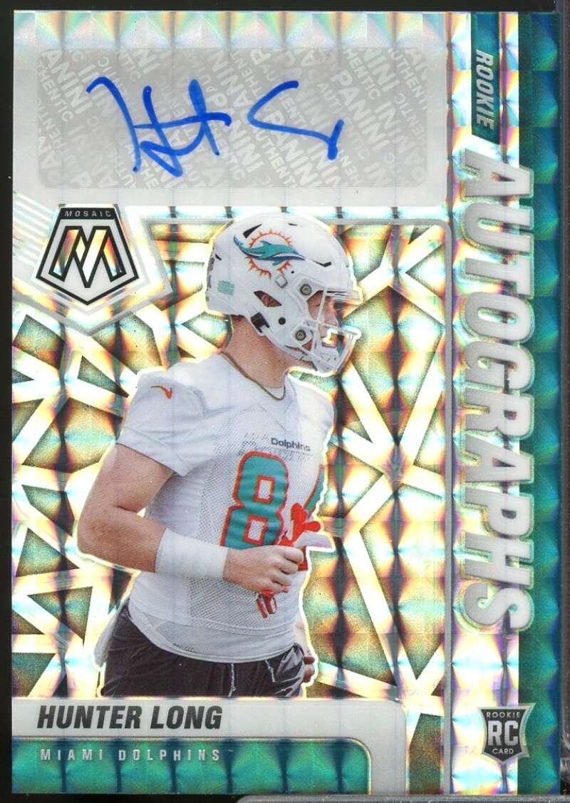 Hunter Long Card 2021 Panini Mosaic Rookie Autographs Mosaic #70  Image 1