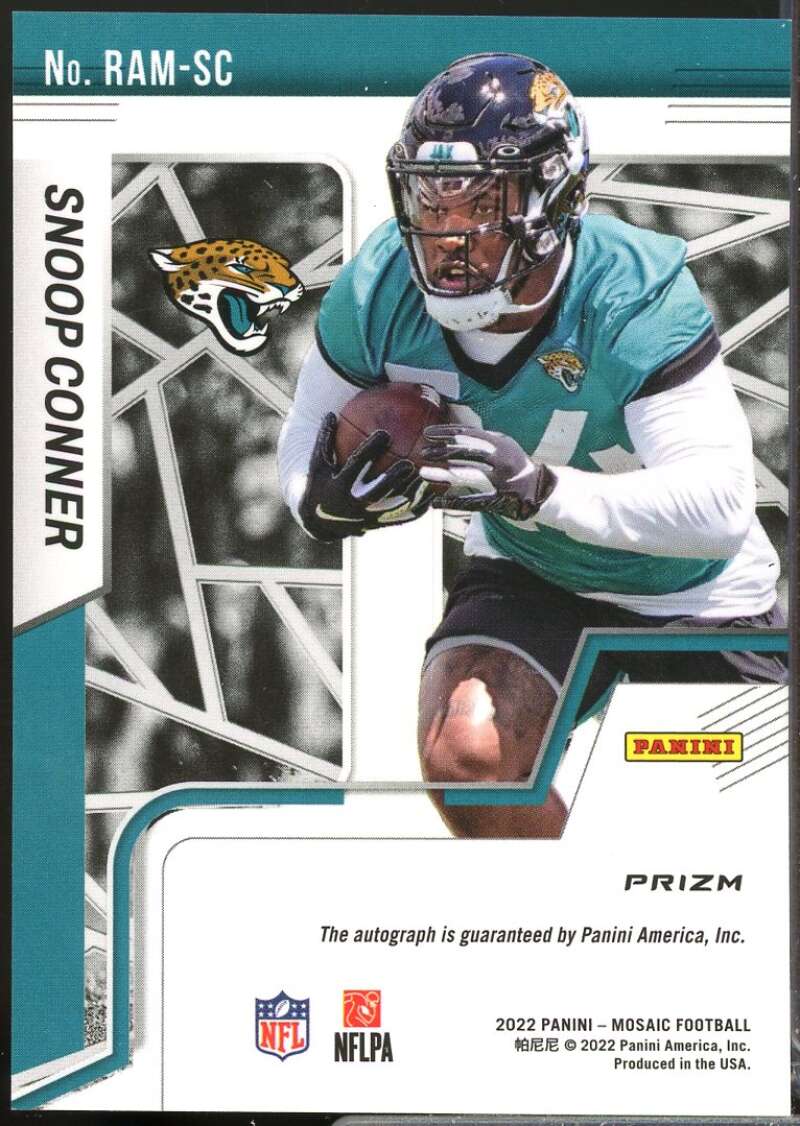 Snoop Conner Card 2022 Panini Mosaic Rookie Autographs Mosaic #52  Image 2