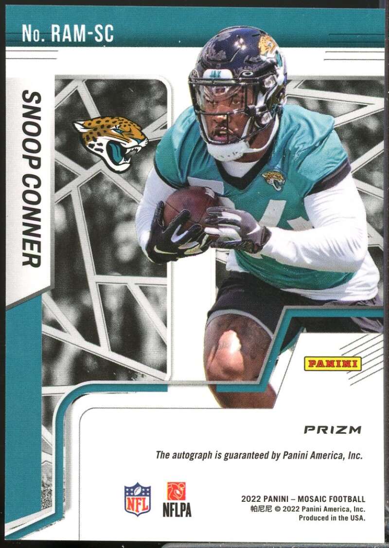 Snoop Conner Card 2022 Panini Mosaic Rookie Autographs Mosaic #52  Image 2