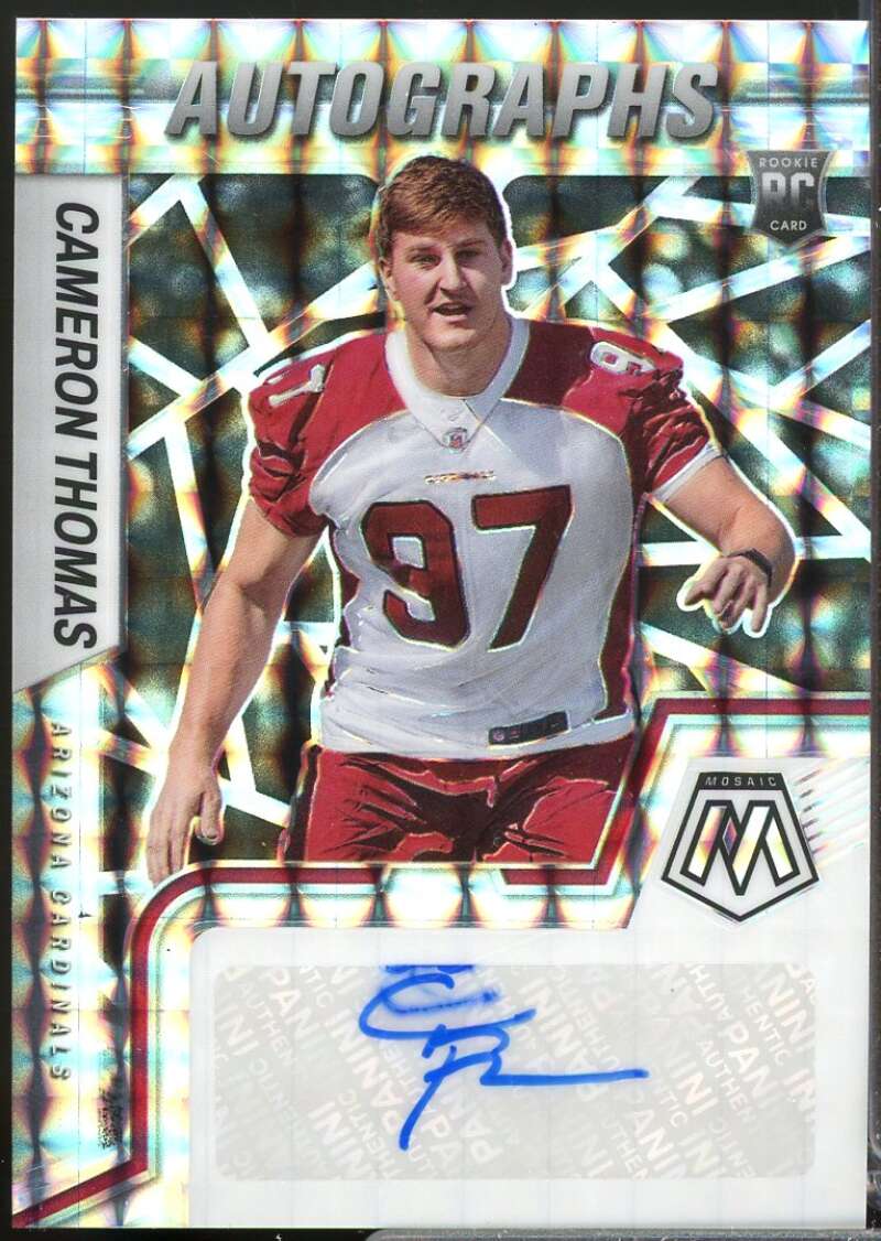 Cameron Thomas Card 2022 Panini Mosaic Rookie Autographs Mosaic #98  Image 1