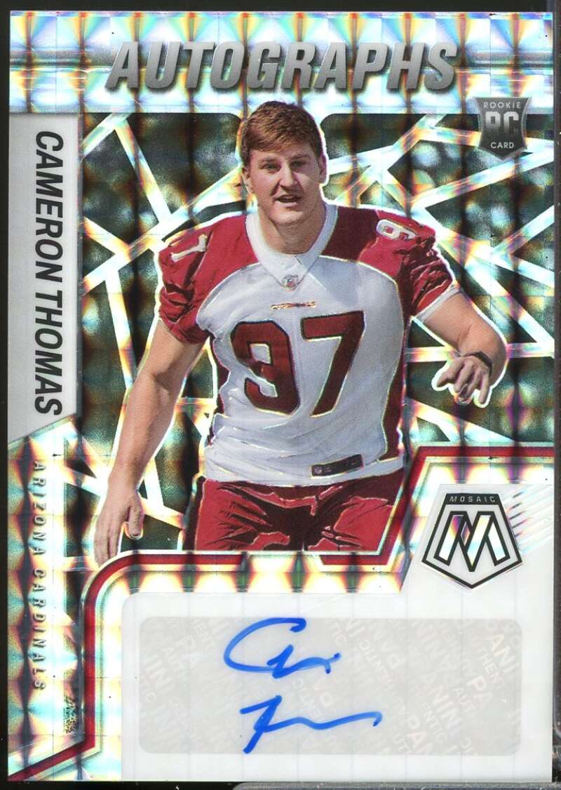 Cameron Thomas Card 2022 Panini Mosaic Rookie Autographs Mosaic #98  Image 1