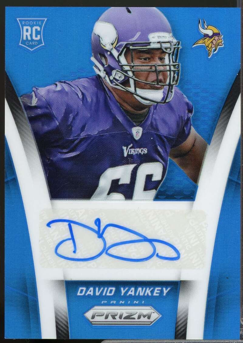 David Yankey /75 Card 2014 Panini Prizm Rookie Autographs Prizms Blue #ARDY  Image 1