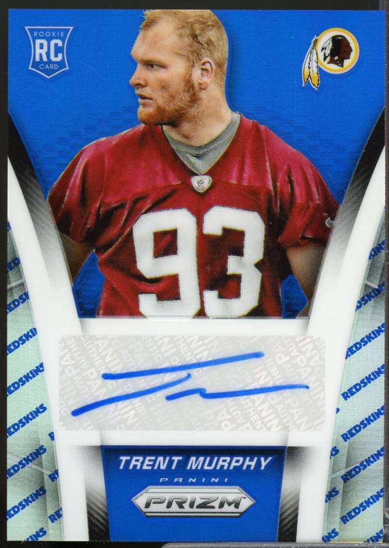 Trent Murphy /50 2014 Panini Prizm Rookie Autographs Prizms Team Logo #ARTM  Image 1