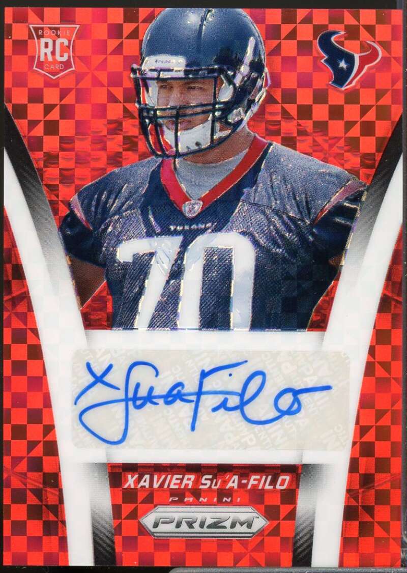 Xavier Su'A-Filo /75 2014 Panini Prizm Rookie Autographs Prizms Red Power #ARXS  Image 1