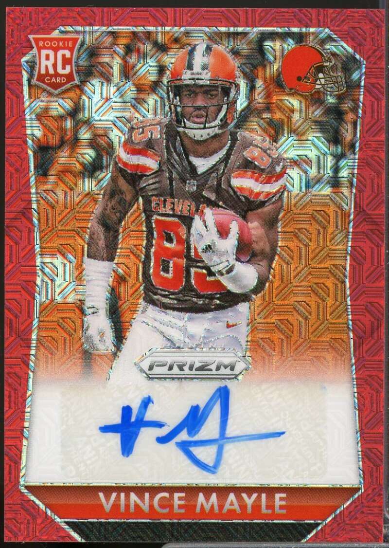 Vince Mayle /99 Card 2015 Panini Prizm Rookie Autographs Prizms Red Power #RSVM  Image 1