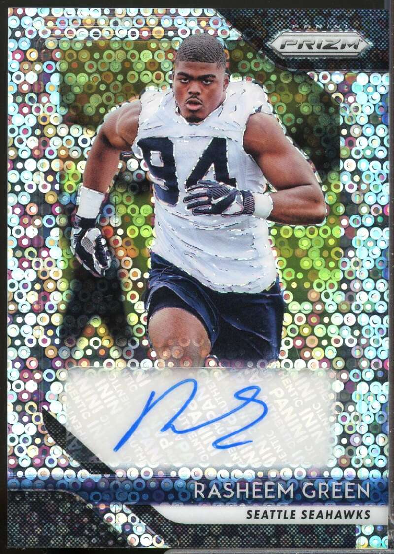 Rasheem Green Card 2018 Panini Prizm Rookie Autographs Prizms Disco #100  Image 1