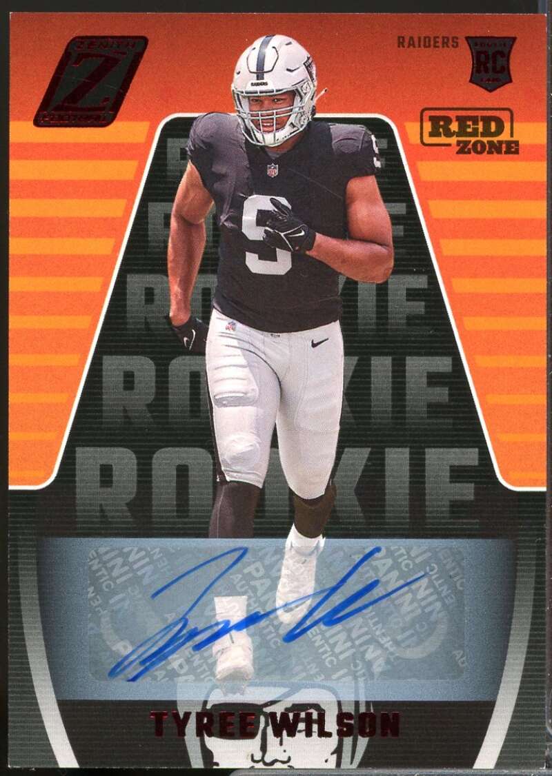 Tyree Wilson Card 2023 Zenith Rookies Autographs Red Zone #192  Image 1