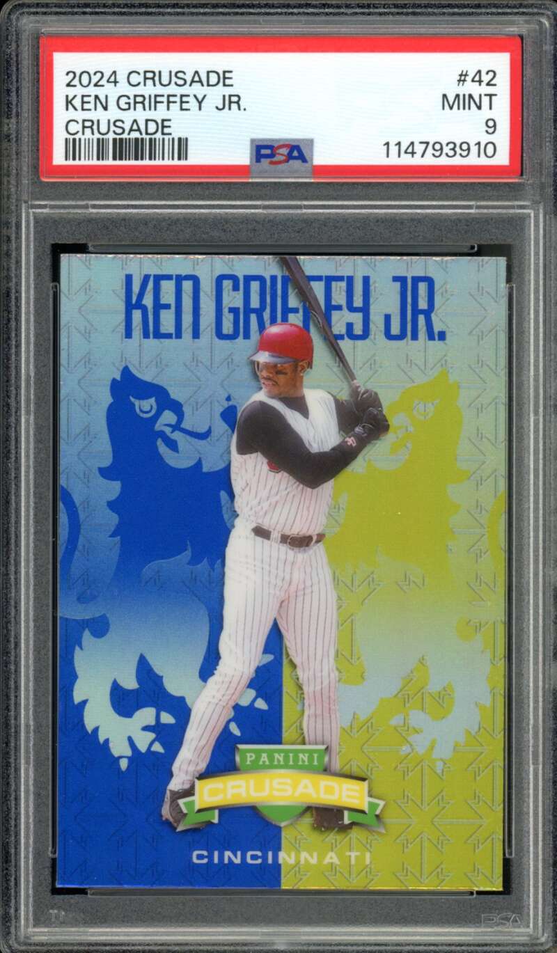 Ken Griffey Jr. Card 2024 Crusade (pop 2) #42 PSA 9 Image 1