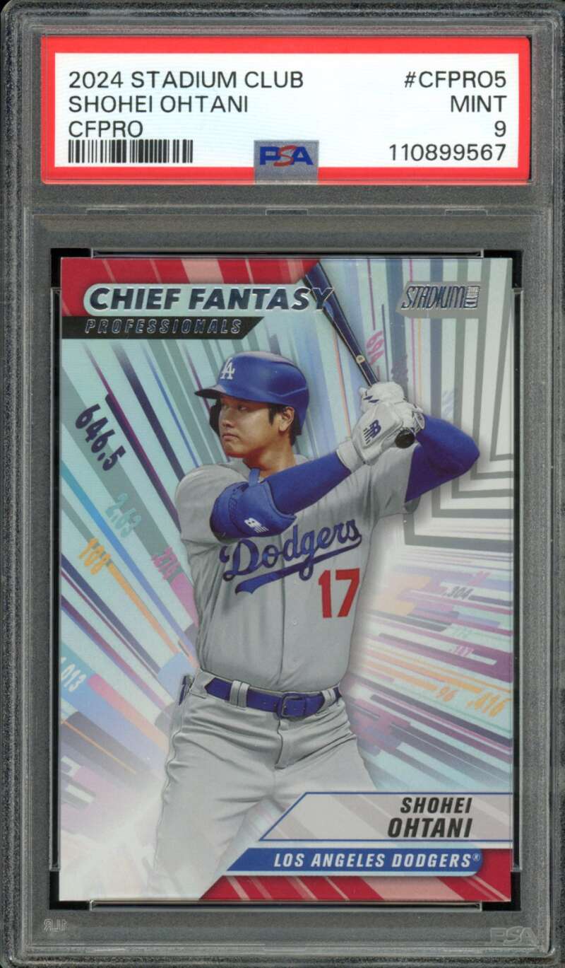 Shohei Ohtani Card 2024 Stadium Club CFPRO #CFPRO5 PSA 9 Image 1