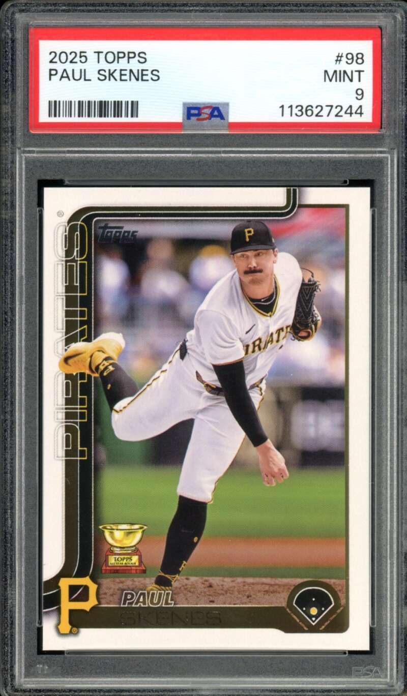 Paul Skenes Rookie 2025 Topps #98 PSA 9 Image 1
