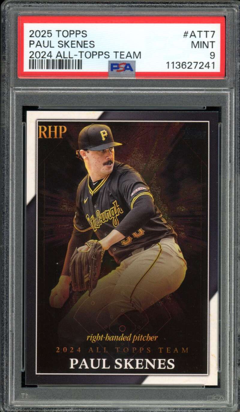 Paul Skenes Card 2025 Topps All-Topps Team #Att7 PSA 9 Image 1