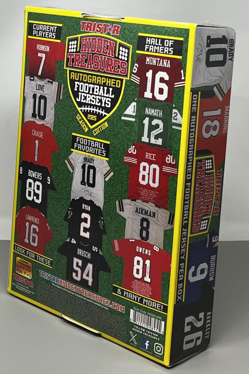 2025 TriStar HiddenTreasures Season Edition Autographed Football Jerseys Box Image 1