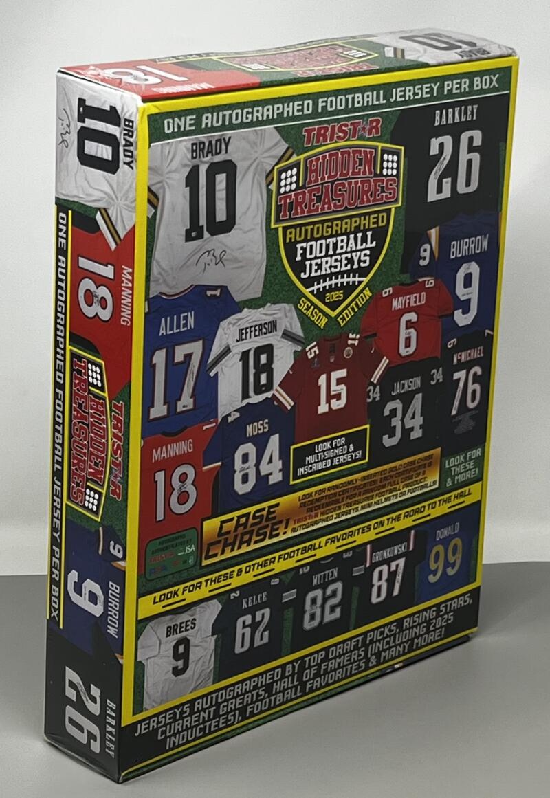 2025 TriStar HiddenTreasures Season Edition Autographed Football Jerseys Box Image 2