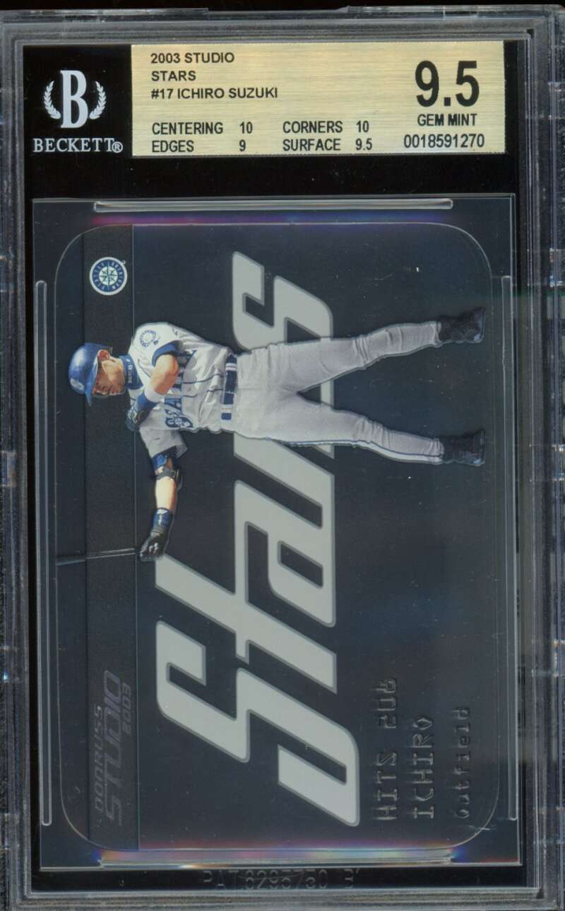 Ichiro Suzuki Card 2003 Studio Stars #17 (pop 3) BGS 9.5 Image 1