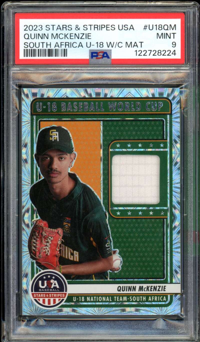 Quinn Mckenzie Rookie 2023 USA Baseball Stars and Stripes (pop 1) #U18QM PSA 9 Image 1