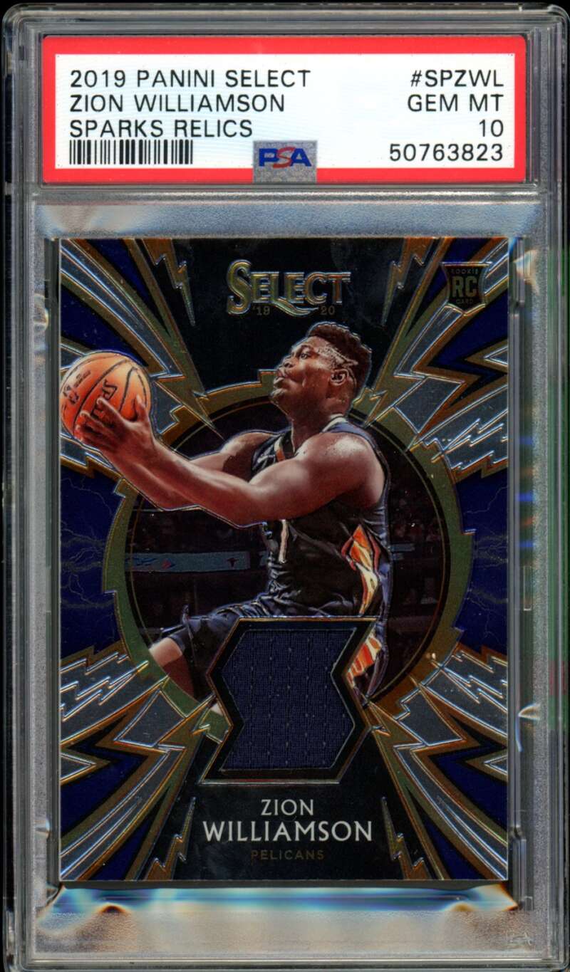 Zion Williamson Rookie Card 2019-20 Panini Select #Spzwl PSA 10 Image 1