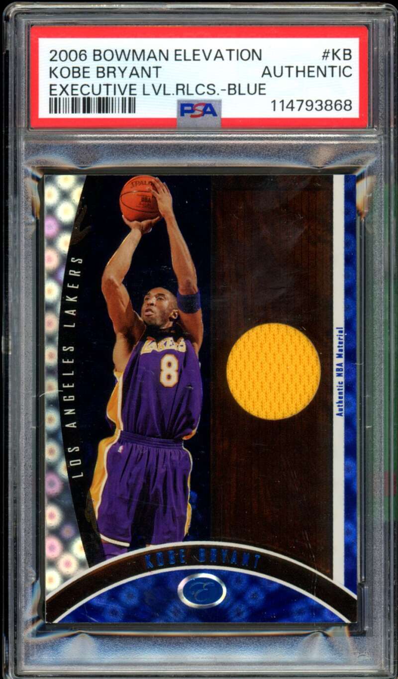 Kobe Bryant Card 2006-07 Bowman Elevation (36/79) #KB PSA Authentic Image 1
