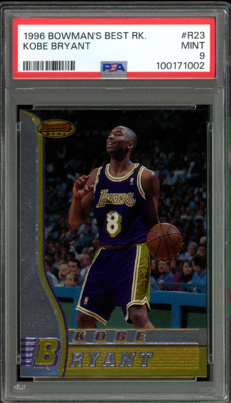 Kobe Bryant Rookie Card 1996-97 Bowman's Best #R23 PSA 9 Image 1