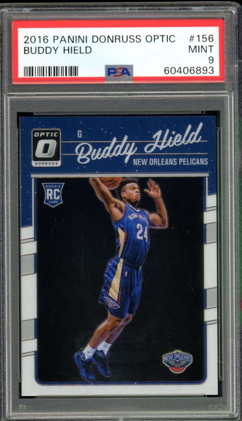 Buddy Hield Rookie Card 2016-17 Panini Donruss Optic #156 PSA 9 Image 1