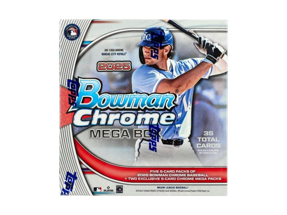 2025 Bowman Chrome Baseball Mega Box Image 1