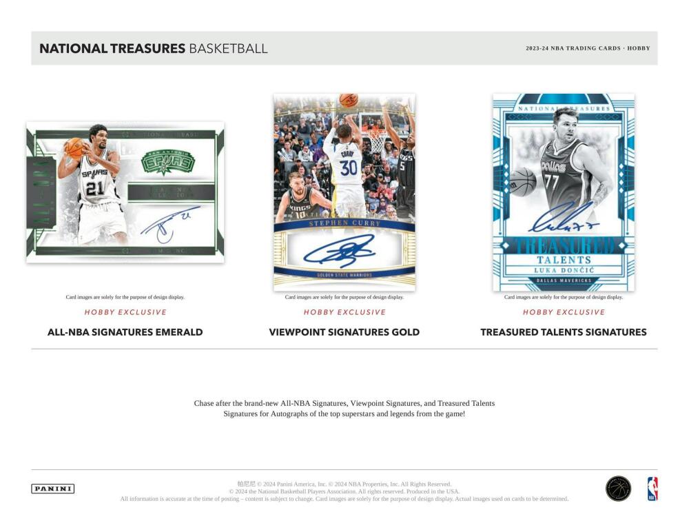 2023-24 Panini National Treasures Basketball Hobby Box Image 4
