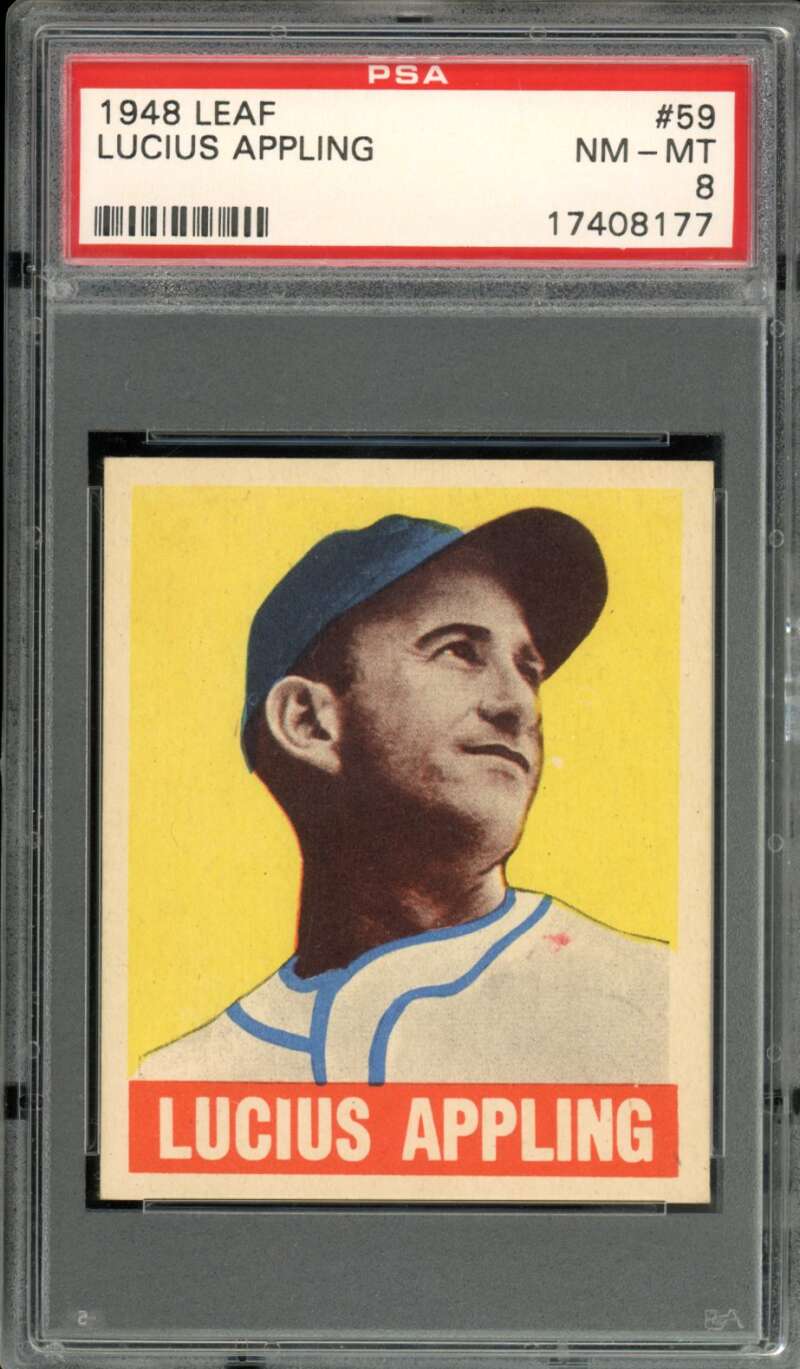 Luke Appling Card 1948 Leaf #59 PSA 8 Image 1