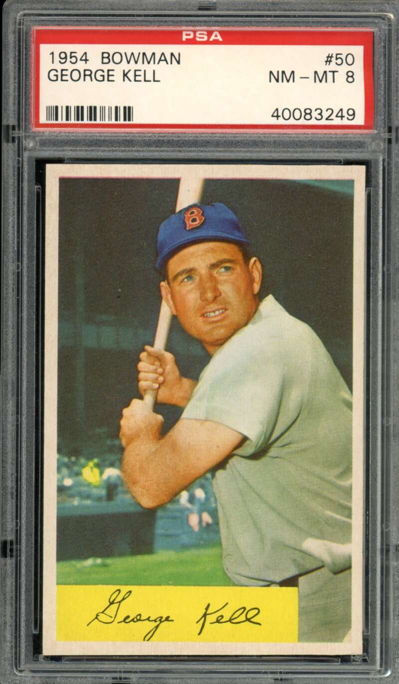 George Kell Card 1954 Bowman #50 PSA 8 Image 1
